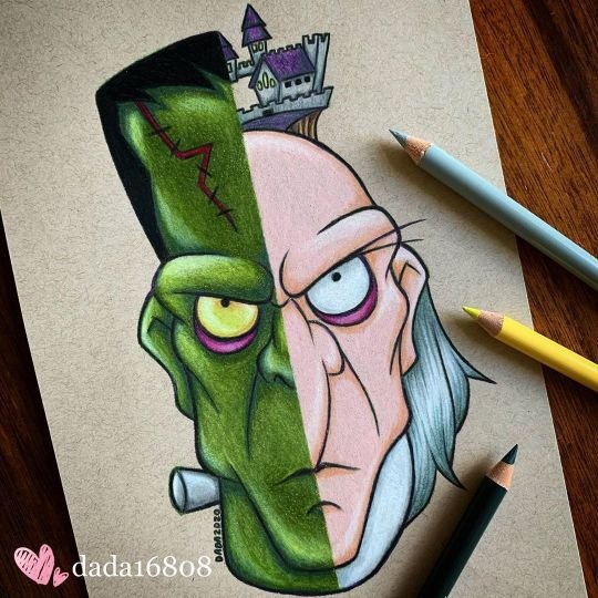 "FRANKENSTEIN & ZE DOCTOR" ORIGINAL ARTWORK
