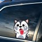 "HUSKY SPLAT!†CUTE EYES VINYL STICKER