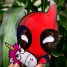 "DEADPOOL UNICORN” PEEKER VINYL STICKER