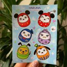 "CLASSIC DARUMA” STICKER SHEET
