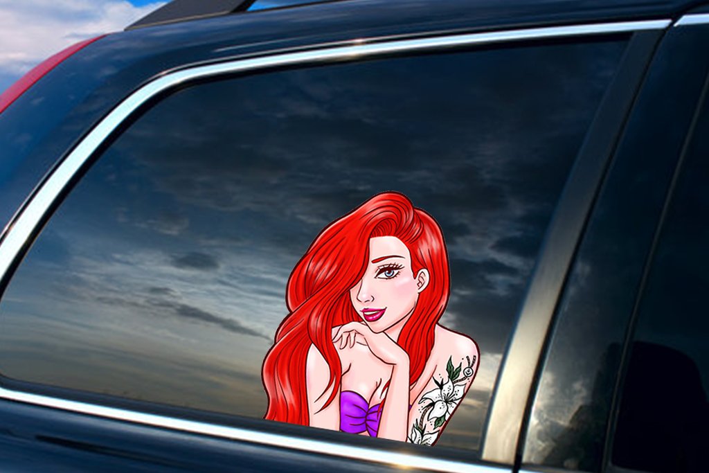 "ARIEL&acirc;�� VINYL PEEKER STICKER
