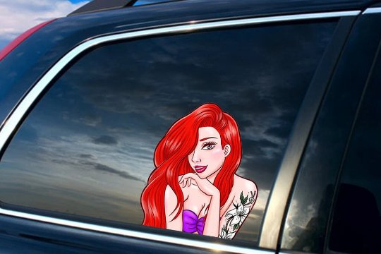"ARIEL&acirc;�� PEEKER VINYL STICKER