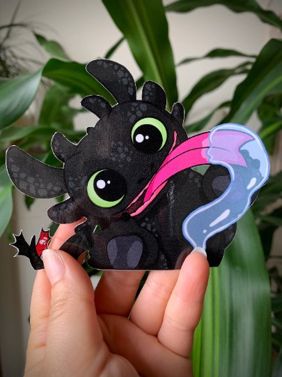 "TOOTHLESS&acirc;�� PEEKER VINYL STICKER