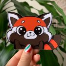 "RED PANDA” PEEKER VINYL STICKER