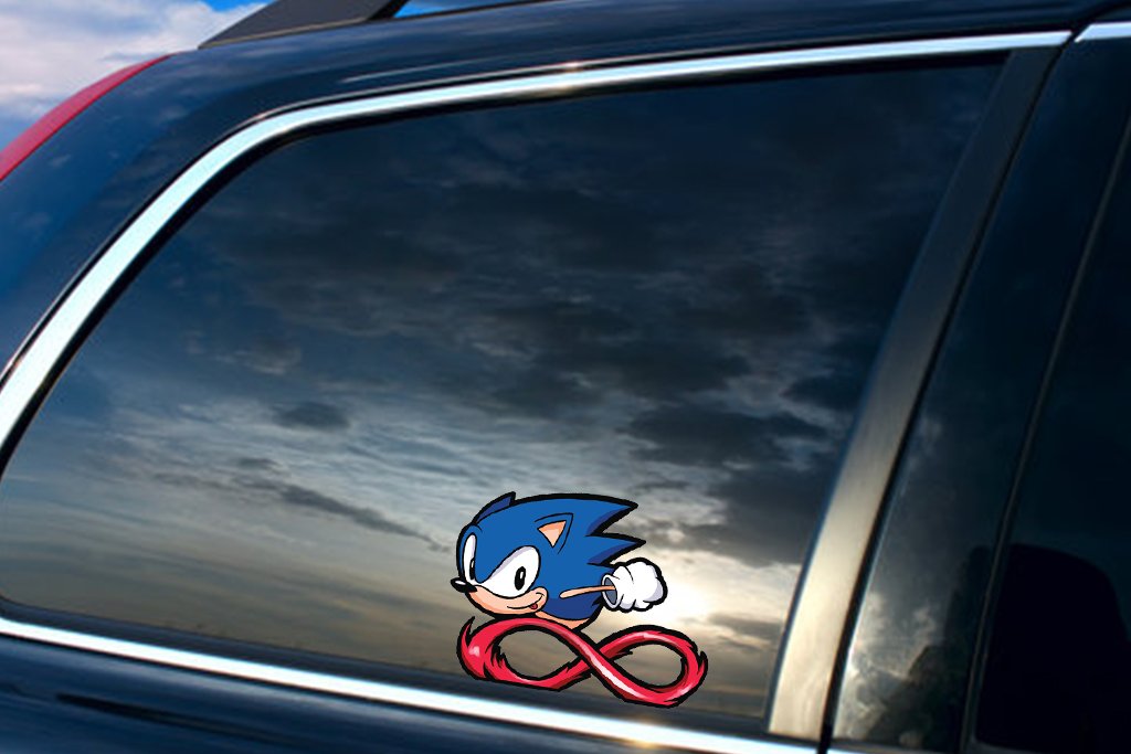 "SONIC&acirc;�� PEEKER VINYL STICKER