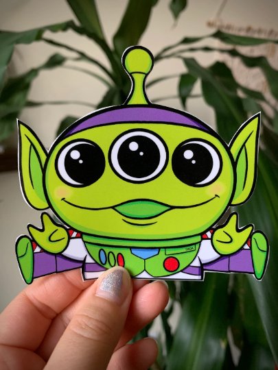 "ALIEN BUZZ&acirc;�� PEEKER VINYL STICKER