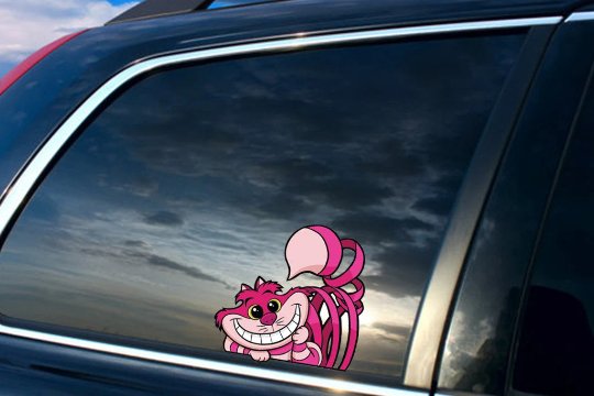 "CHESHIRE&acirc;�� PEEKER VINYL STICKER