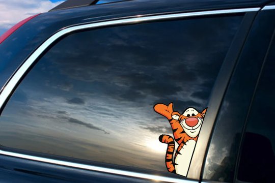 "TIGGER&acirc;�� PEEKER VINYL STICKER