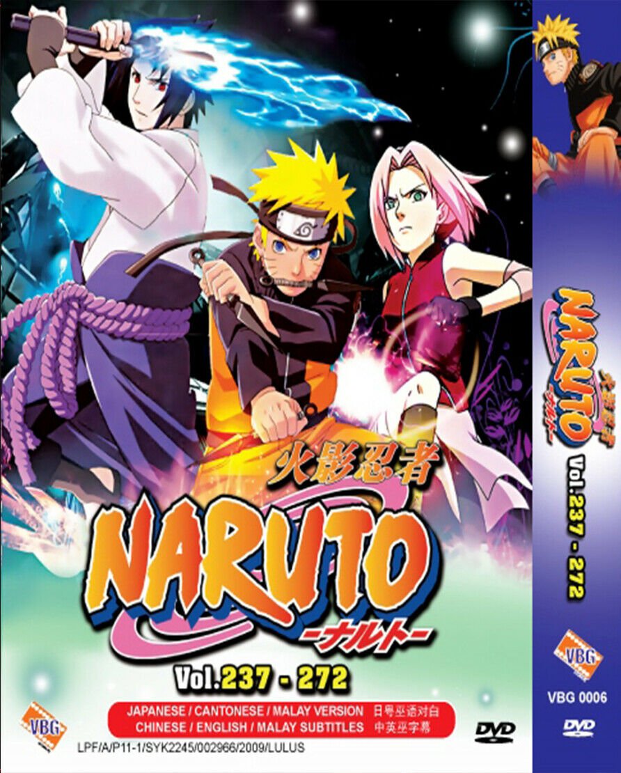 NARUTO BOX 6 VOL. 237 - 272 ANIME BOX SET (BOX 6)