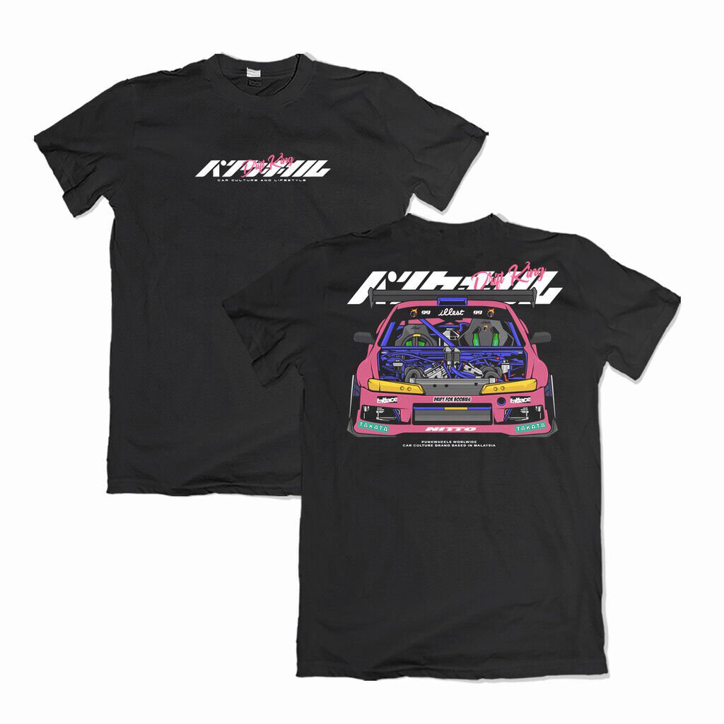 NISSAN SILVIA S14 KOUKI Drift King REWORK Graphic T-Shirt Custom Design