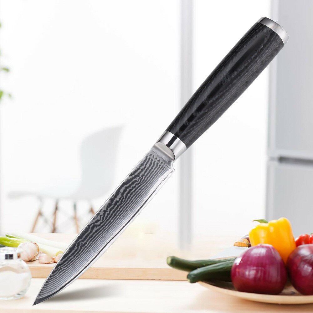 5'' Japanese VG10 Damascus Steel Kitchen Knives Stainless Steel