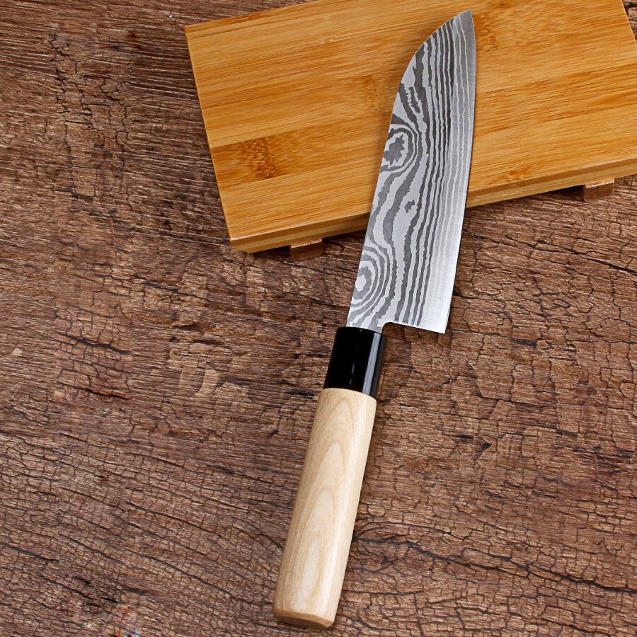 7 Inch Japanese style Stainless Pattern Steel Chef Knife Sashimi