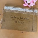 Wooden Wedding Guest Book, Rustic Guestbook, Customized Wedding Gift.