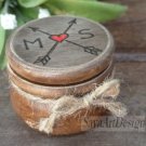 Engagement, Wedding Proposal Custom Ring Box, Boho, Rustic, Ring Pillow Bearer, Ring Holder
