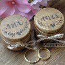 Wedding Ring Boxes Set. Mr Mrs Wedding Ring Pillow. Wooden Ring Bearer Box, Engraved. Bride Groom