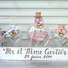 Wedding Sand Ceremony. Heart Shaped Sand Vases. Blended Family Sand Set for 2 Members