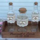 Sand Ceremony Set 3+1, Personalized Wedding Unity Sand Ceremony. Wedding Ceremony Wedding Gift.