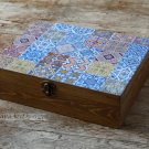 Wooden Tea Box. Tea Storage Box. Tea Bags Box. Jewelry Box. Christmas Gift.