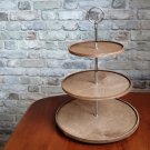 Wooden Tiered Tray 14 inch. Farmhouse 3 Tier Tray Stand. Triple Tiered Tray. Cupcake stand.
