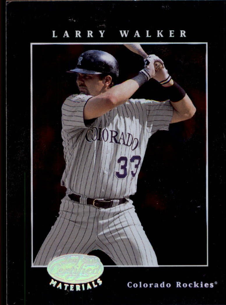 2001 Leaf Certified Materials 79 Larry Walker