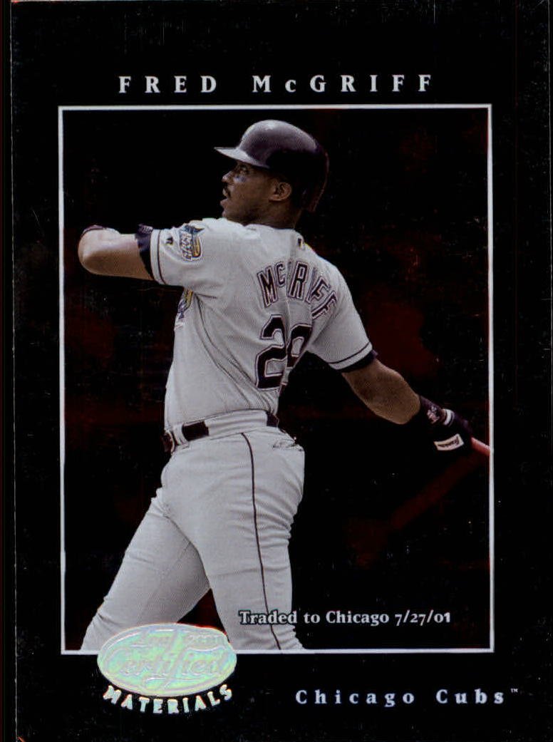 2001 Leaf Certified Materials 82 Fred McGriff