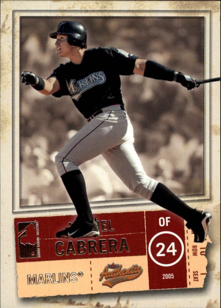 2005 Fleer Authentix 60 Miguel Cabrera