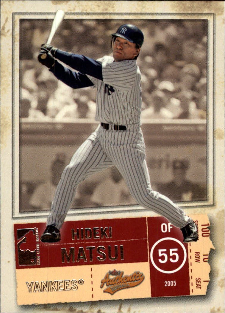 2005 Fleer Authentix 96 Hideki Matsui