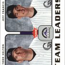 2006 Fleer Team Leaders TL9 T.Helton/J.Francis 2006 Fleer Team Leaders TL9 T.Helton/J.Francis