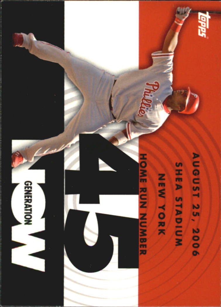 2007 Topps Generation Now GN45 Ryan Howard