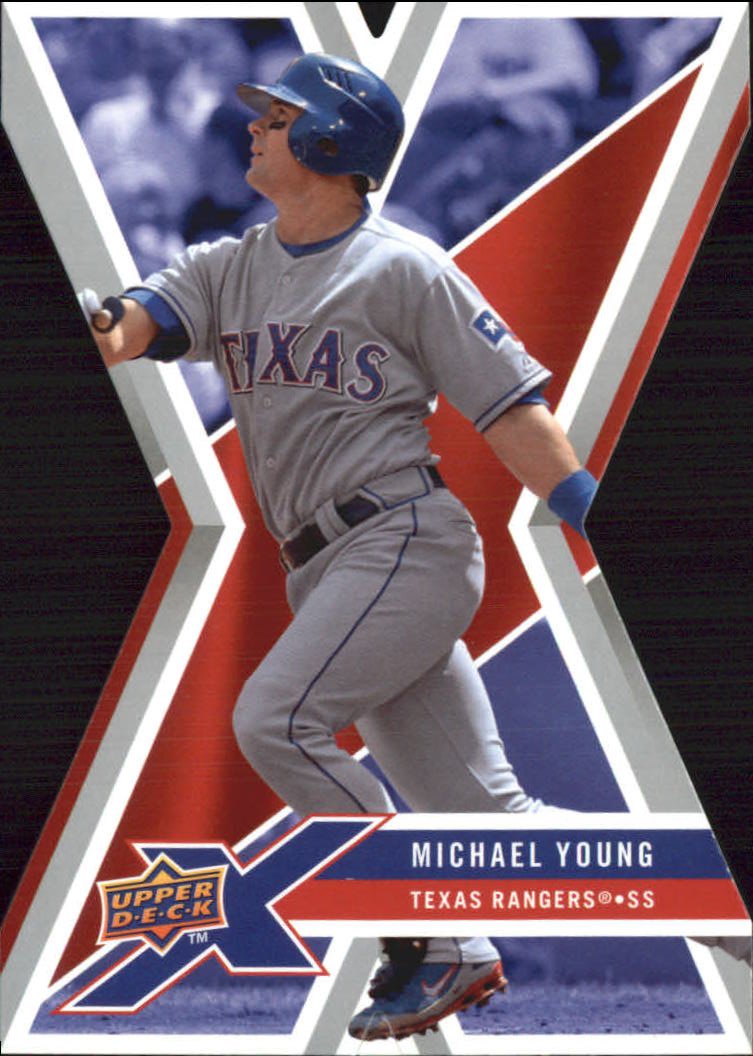 2008 Upper Deck X Die Cut 96 Michael Young