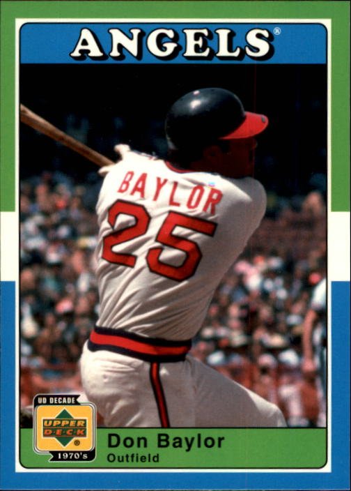 2001 Upper Deck Decade 1970's 2 Don Baylor