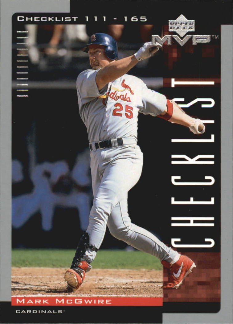 2001 Upper Deck MVP 327 Mark McGwire CL