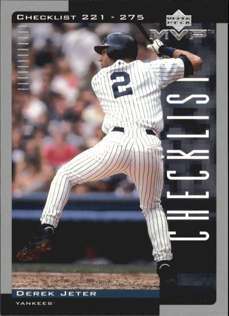2001 Upper Deck MVP 329 Derek Jeter CL