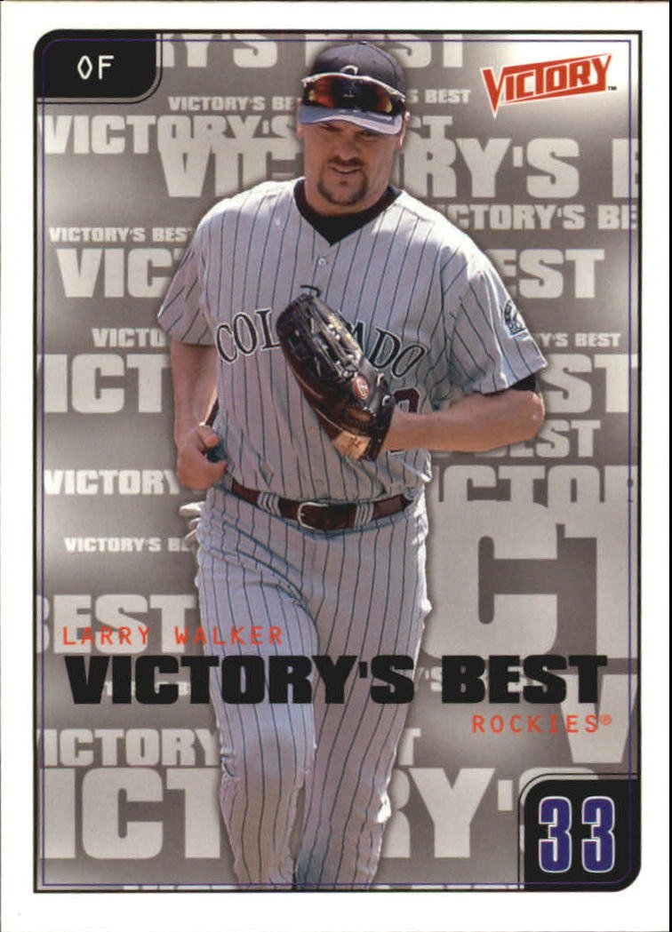 2001 Upper Deck Victory 642 Larry Walker VB