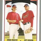 2006 Topps Update 330 Jeff Weaver/Jered Weaver CD 2006 Topps Update 330 Jeff Weaver/Jered Weaver CD