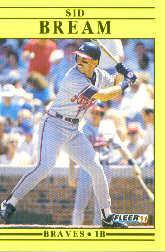 1991 Fleer Update 72 Sid Bream