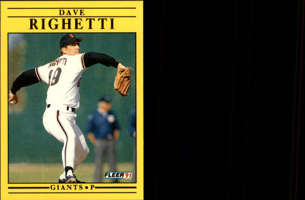 1991 Fleer Update 131 Dave Righetti