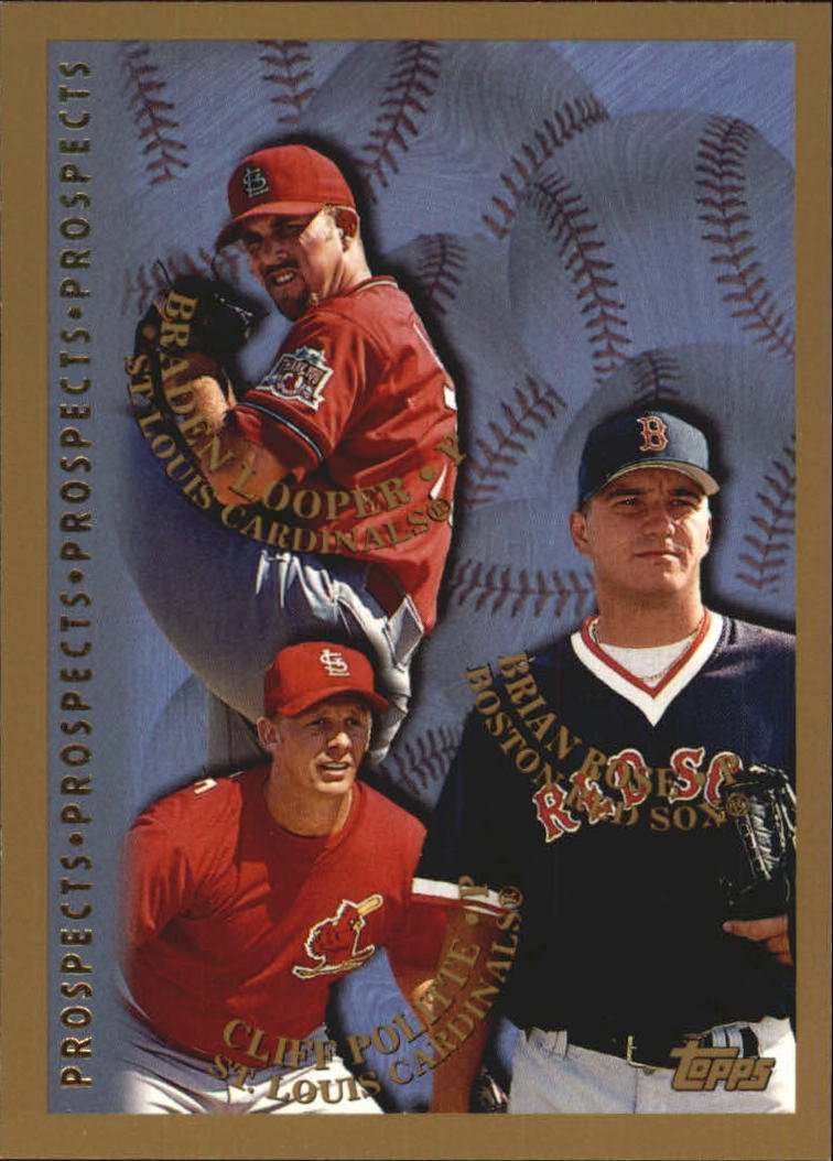 1998 Topps 485 B.Rose/Looper/Politte