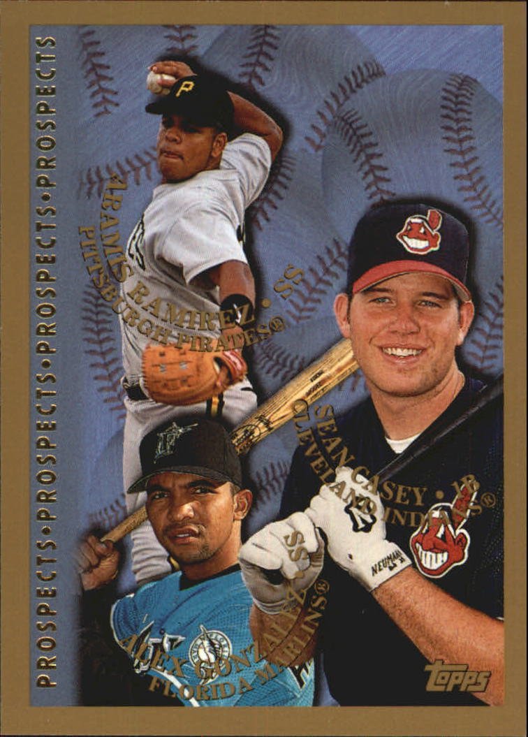 1998 Topps 488 A.Ramirez/A.Gonz/Casey