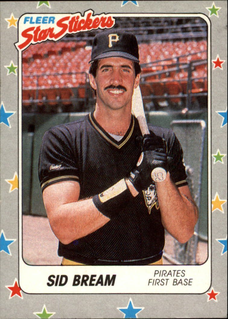 1988 Fleer Star Stickers #113 Sid Bream