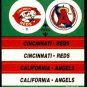 1988 Fleer Team Stickers 18 Cincinnati Reds/California Angles/Jack Murphy Stadium