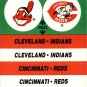 1988 Fleer Team Stickers 21 Cleveland Indians/Cincinnati Reds