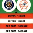 1988 Fleer Team Stickers 25 Detroit Tigers/New York Yankees/Stadium variation 1988 Fleer Team Stickers 25 Detroit Tigers/New York Yankees/Stadium variation