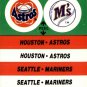 1988 Fleer Team Stickers 29 Houston Astros/Seattle Mariners/Stadium variation