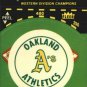 1982 Fleer Team Stickers 105 Oakland Athletics/Logo color background