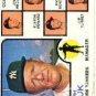 1973 Topps 116A Ralph Houk MG/Jim Hegan CO/Elston Howard CO/Dick Howser CO/Jim Turner CO
