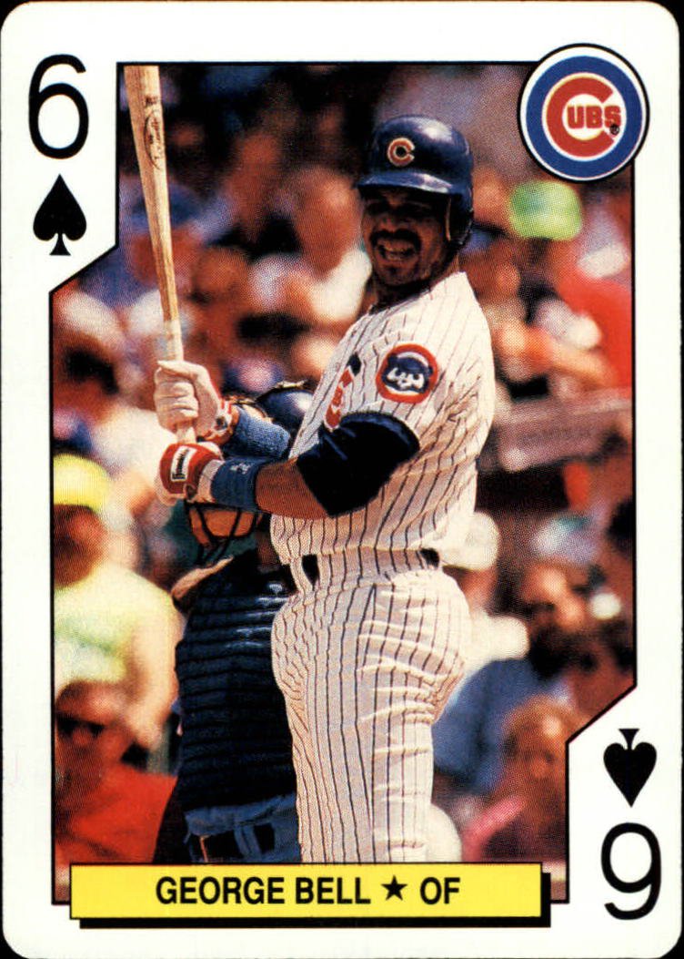 1991 U.S. Playing Cards All-Stars 6S George Bell