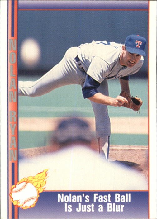 1992 Pacific Ryan Texas Express II 210 Nolan Ryan/Fast Ball Is Just a Blur