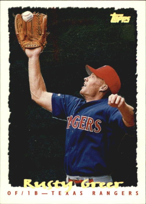 1995 Topps Cyberstats 151 Rusty Greer