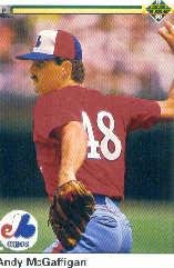 1990 Upper Deck 597A A.McGaffigan ERR Photo actually Rich Thompson